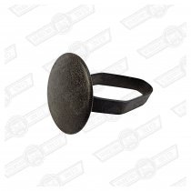 BUTTON-COVER TO SEAT FRAME'59-'60 STD TRIM MODELS.& BOOT MAT