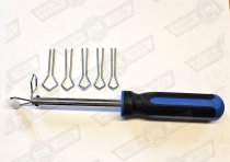 FITTING TOOL-WINDSCREEN FILLER STRIP-WITH ROLLER & 5 EYES