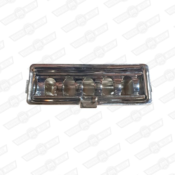 ASHTRAY-CHROME-TOP DASH RAIL & COMPANION BIN-'59-'85