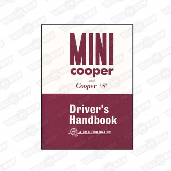 OWNER'S HANDBOOK-ORIGINAL PUBLICATION COOPER & S-'61-'67