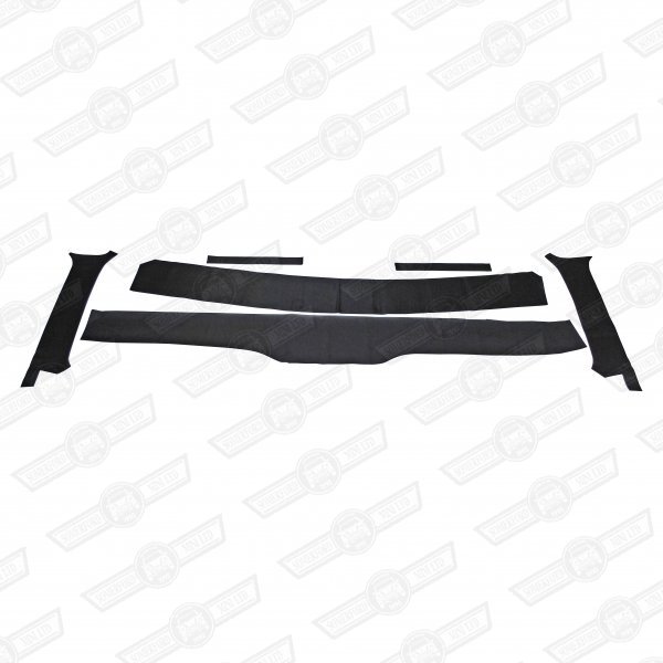 COVER-BLACK VINYL- DASH RAILS & A POSTS-COOPER ETC.