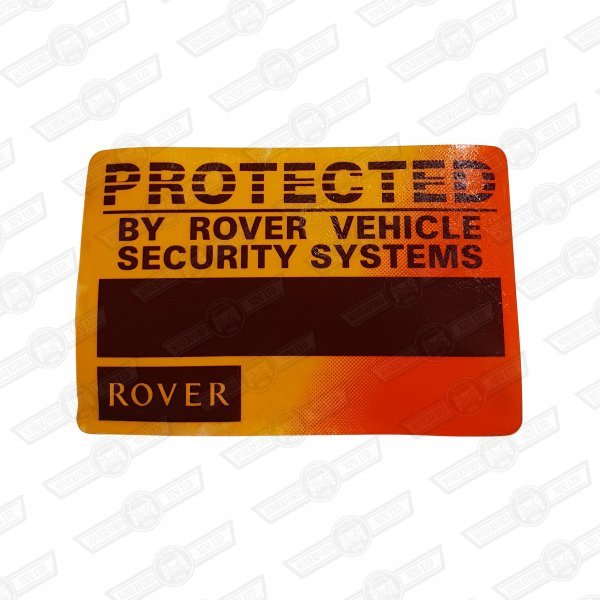 DECAL-RH DOOR GLASS-SECURITY/ALARM