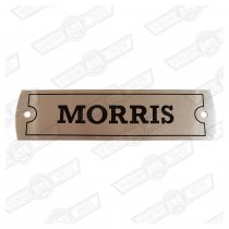 PLATE-ROCKER COVER-'MORRIS'-RIVET ON-'59-'65
