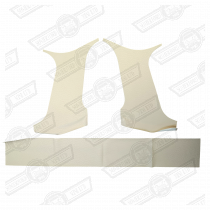 C POST & REAR SHELF LINERS-PAIR-MK2 SALOON-CREAM CRACKLE