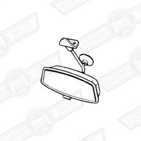 MIRROR ASSY.-INTERIOR-DIPPING-'76-'96