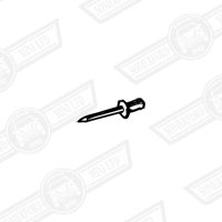 POP RIVET-DOMED HEAD,OPEN END-5/32'' DIA.x 29/64'' LONG