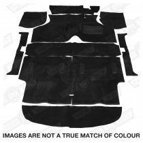 CARPET SET-SALOON-DELUXE-BLACK RHD