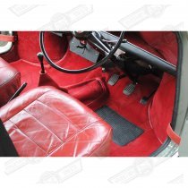 CARPET SET-SALOON-DELUXE-RED RHD