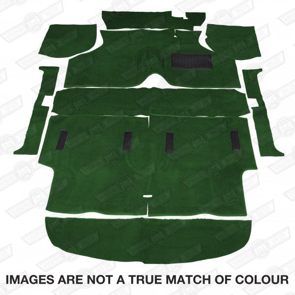 CARPET SET-SALOON-DELUXE-GREEN RHD