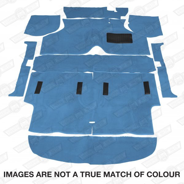 CARPET SET-SALOON-DELUXE-LIGHT BLUE RHD