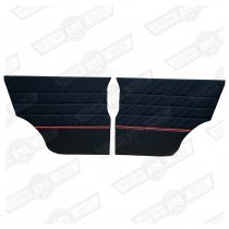 REAR 1/4 LINERS-PAIR-BLACK LIGHTNING-'30',COOPER ETC