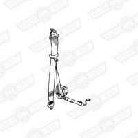 SEAT BELT-FRONT RH-BLACK-'97-'99
