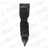 SEAT BELT-REAR INERTIA-SHORT END-BLACK-'95 ON