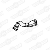 SEAT BELT-REAR INERTIA-SHORT END-STONE BEIGE/BLACK'95 ON