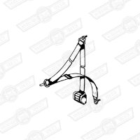 SEAT BELT-REAR INERTIA-LONG END-BLACK-'97 ON
