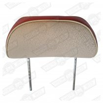 HEADREST-TWIN STALK-LSB/TARTANRED/CHOPSTICKS-2000 MINI SEVEN