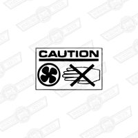 DECAL-COOLING FAN WARNING-'90-'97
