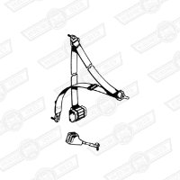 SEAT BELT ASSY.-INERTIA FRONT-BITTER CHOCOLATE-'80-'88
