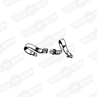 SEAT BELT-REAR LAP STRAP-BITTER CHOCOLATE-'80-'88