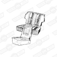 SEAT COVER KIT-CAR SET-(state colour)-'61-'67