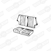 REAR SEAT COVER KIT-SALOON-(state colour)-MK2-'67-'69