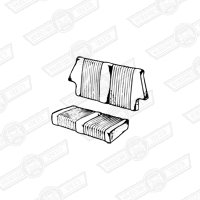 REAR SEAT COVER KIT-SALOON-(state colour)-'69-'80
