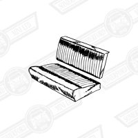 REAR SEAT COVER KIT-ESTATE-BLACK-'61-'67 stitched