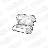 REAR SEAT COVER KIT-SALOON-(state colour)-'59-'61welded