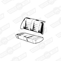 REAR SEAT COVER KIT-LEATHER(state colour)-ELF & HORNET-61-67
