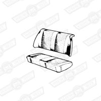 REAR SEAT COVER KIT-(state colour)-ELF & HORNET-'67-'69