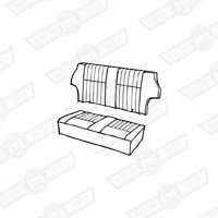REAR SEAT COVER KIT-LIGHT STONE BEIGE LEATHER-'97-'00