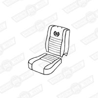 FRONT SEAT COVER KIT-TWO SEATS-BLACK LEATHER-'96-'00
