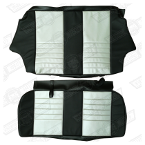 REAR SEAT COVER KIT-BLACK/NICKEL-COOPER SPORT 2000