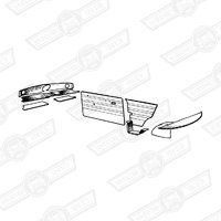 INTERIOR TRIM KIT-(state colour)-OVAL WITH VENTS-'69-'80