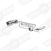 INTERIOR TRIM KIT-(state colour)-OFFSET DASH-LHD-'69-'85