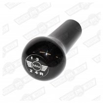 GEAR KNOB-BURR WALNUT WITH SILVER EMBLEM