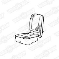 FRONT SEAT COVER KIT-2 SEATS-HARLEQUIN-CITY '91-'92