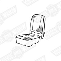 FRONT SEAT COVER KIT-2 SEATS-HARLEQUIN-CITY '91-'92