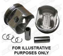 OMEGA LT.WEIGHT FORGED PISTONS +040 6cc STD.HEIGHT