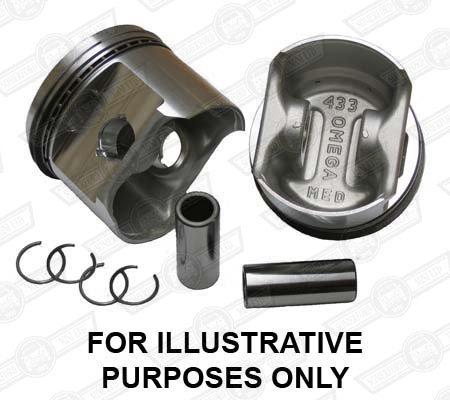 OMEGA LT.WEIGHT FORGED PISTONS +060 6cc STD. HEIGHT
