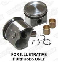 OMEGA LT.WEIGHT FORGED PISTONS 73.5mm 7cc STD. HEIGHT