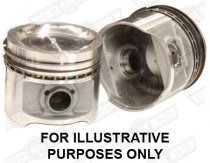 OMEGA CAST PISTONS +040 10cc DISH STD. HEIGHT