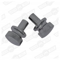 ROCKER COVER SECURING BUTTONS- CHROME- PAIR
