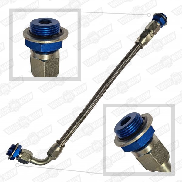 OIL PIPE- BRAIDED BLOCK TO FILTER-'92-'96 (SPI)