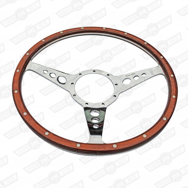 MOTOLITA STEERING WHEEL MK3 14'' WOOD POLISHED SPOKES DISHED