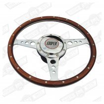 MOTOLITA WHEEL COOPER SIG.13'' WOOD FLAT'67> inc boss & cap