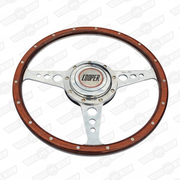 MOTOLITA WHEEL COOPER SIG.13'' WOOD FLAT inc boss & cap MK1
