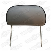 HEADREST-TWIN STALK-LIGHT GRANITE LEATHER-MAYFAIR PRE '96