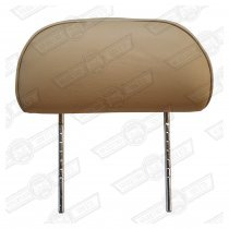 HEADREST-TWIN STALK-ALPACA/OXFORD LEATHER-KNIGHTSBRIDGE