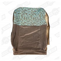 COVER-FRONT SEAT SQUAB-ASH GREY/GREEN SPIRA-RIO